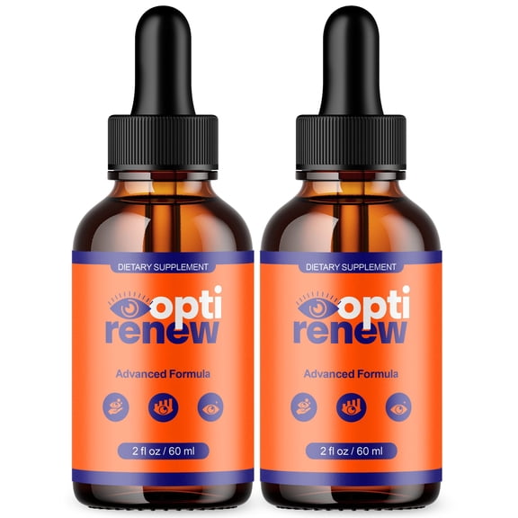 Opti Renew Vision Support Drops Advanced Formula Eye Health Supplement OptiRenew 60 Servings
