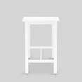thumbnail image 6 of East West Furniture - KATY4-WBW-W - 4 Piece Mid Century Dining Set Contains a Dining Table, 2 Kitchen Stools with a Kitchen Bench - Wire Brushed Bright White Finish, 6 of 10