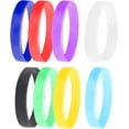 thumbnail image 1 of HUGFEGWE 24 Pcs 4” Assorted Colors Rubber Bands Long Lasting Wrapping Bands for Bottle, Wallet, Notebook, 8 colors CJB91-55683, 1 of 6