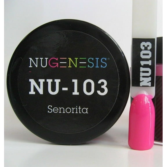 NUGENESIS Nail Color Dip Dipping Powder 1.5oz/jar - NU103 Senorita