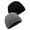 Black+Gray, variant on Beanie Hat Men Women Classic Knit Cuffed Plain Cap Winter Warm Ski Knitted Skull Hat Unisex "Black"
