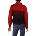 thumbnail image 2 of Anne Klein Womens Mock Neck Ombre Turtleneck Sweater Red XL, 2 of 3