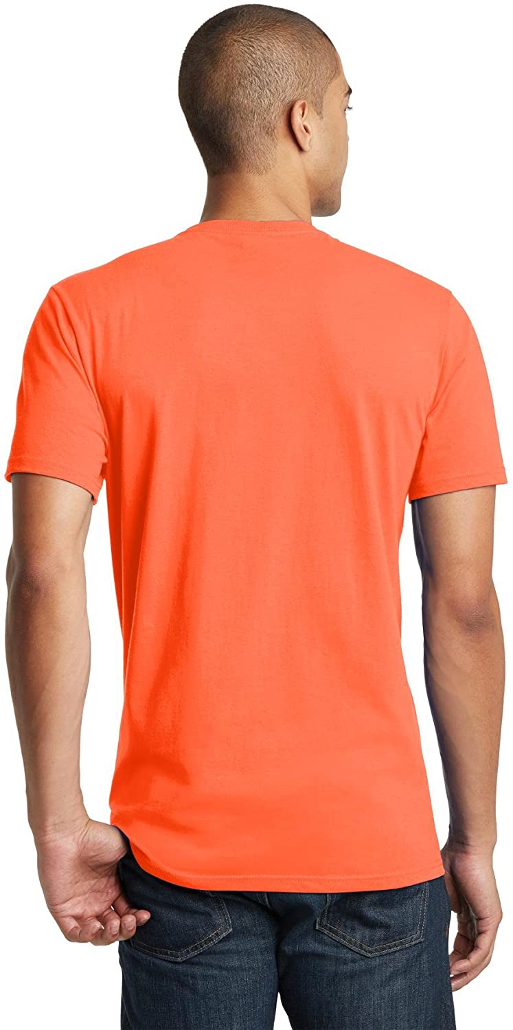 District Threads Young Mens Concert Tee. Neon Orange. XL. - image 2 of 4