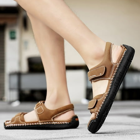 

ZTTD 2023 New Summer Sandals Men s Breathable Daily Sports Beach Outdoor Shoes Hollow Out Shoes