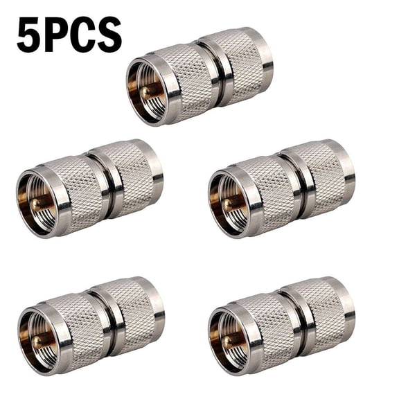 5PC PL259 Male Plug to UHF Male PL-259 RF Coaxial Adapter Connector USAA##