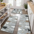 thumbnail image 2 of Gray Christmas Tree Pattern Kitchen Rugs Sets Of 3,Kitchen Runner Rugs Non Skid Washable,Decorative Kitchen Floor Mats for Kitchen,Sink,Laundry,17"x30"+ 17"x47" + 17"x59", 2 of 6