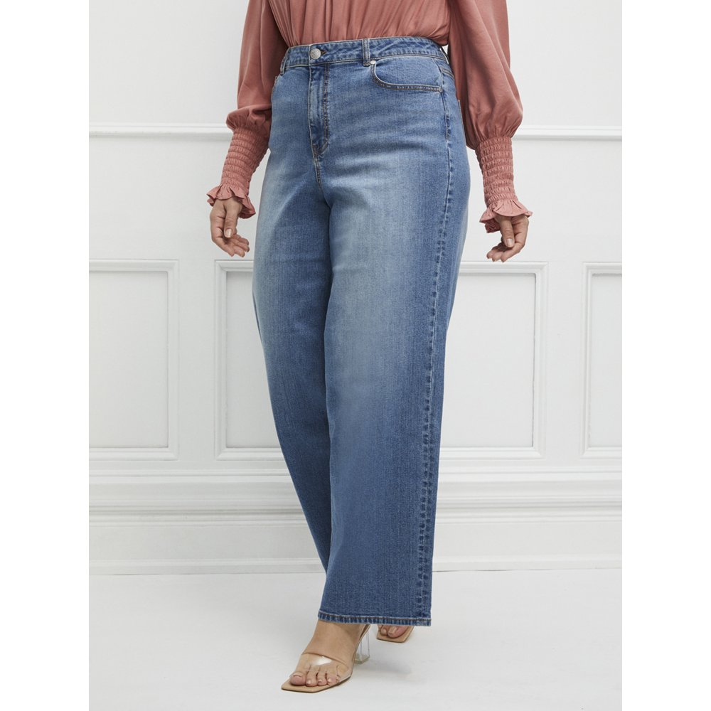 ELOQUII Elements ELOQUII Elements Women's Plus Size Wide Leg Jeans