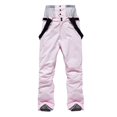 thumbnail image 1 of Pantalones de esquí para mujer, hombre, invierno, exterior, para parejas, pantalones de esquí, pantalones de algodón con tirantes gruesos y cálidos, 1 of 6