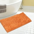 thumbnail image 4 of Shiogb Clearance 30*50Cm Orange Bathroom Carpet Absorbent Bathroom Mat Soft and Comfortable Furry Thickened Bathroom Carpet Machine Washable Reusable, Floor Mats 10.2X7.5X1.6 Inches, 1* Floor Mat, 4 of 6