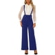 thumbnail image 2 of INSPIRAR CHIC Mono de Día de la Madre para Mujeres con Tirantes Ajustables y Pierna Ancha, Mono con Tirantes, Talla M Azul, 2 of 6
