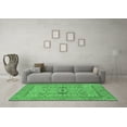 thumbnail image 3 of Ahgly Company Indoor Square Oriental Emerald Green Industrial Area Rugs, 4' Square, 3 of 4