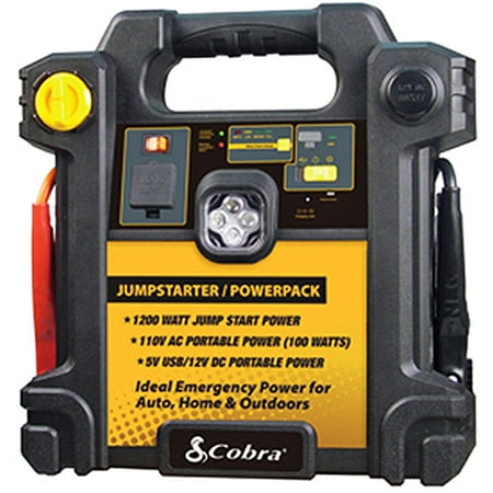 Cobra 100W Inverter with 1200W Jumpstart, 260 PSI Compressor
