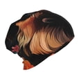 thumbnail image 2 of Rocae Colorful Flower German Shepherd for Kids Winter Beanies Weather Hats Boys Girls, 2 of 7