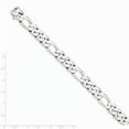 thumbnail image 6 of 14K White Gold 11mm Hand-Polished Figaro Link Chain 24 Inch, 6 of 6