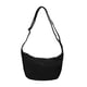 thumbnail image 4 of Bolso bandolera de lona con colgante para mujer, ideal para viajes, trabajo y vacaciones. negro, 4 of 7