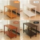 thumbnail image 2 of Mesa auxiliar de 2 niveles, mesa auxiliar de café, mesita de noche con diseño abierto, patrón de grano de madera, decoración del hogar, 2 of 8