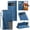 Blue, variant on Dteck Magnetic PU Leather Flip Phone Case for Google Pixel 10A, Shockproof Wallet Card Slots Slim Strap Rugged Protective Cover, Black