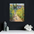 thumbnail image 4 of HENGT Claude Monet Canvas Wall Art - The Artists Garden at Vtheuil Poster - Fine Art Print - Oil Painting Reproduction - Nature Pictures Cool Wall Decor for Living Room Bedroom 16x20 inch, 4 of 4