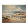 thumbnail image 3 of Designart "Coastal Dunes Coastal Sand art painting V" Landscapes Print on Natural Pine Wood, 3 of 5