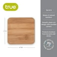 thumbnail image 4 of Stack Set of 4 Bamboo Coasters by True, 4 of 7