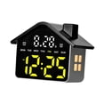 thumbnail image 2 of Reloj despertador electrónico multifuncional, con indicador de día de la semana y función nocturna. luz amarilla, 2 of 8