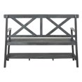 thumbnail image 6 of Safavieh Mayer Indoor/Outdoor 2 Seat Bench with Lower Tier, 6 of 10