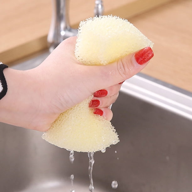 unbranded 2Ud Esponja Para Limpieza Fuerte En Cocina Y Beige Con Espuma Rica Y Fácil Agarre