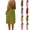 A Green, variant on Women Plus Size Dress Fashion Women Summer Round-Neck Casual Solid Sleeveless Sleepshirts Sling Backless Dress Blue Xl