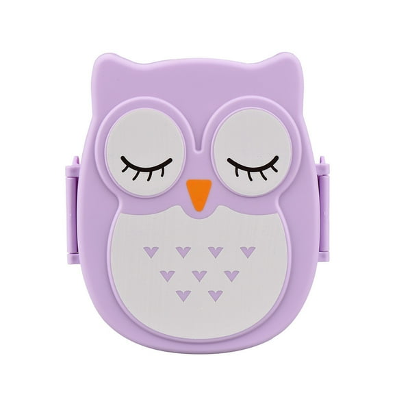 RKSTN Bento Box Owl Lunch Box Food Container Storage Box Portable Bento Box Purple Bento Box