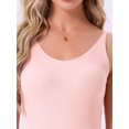 thumbnail image 5 of DARING DIVA Loungewear Sleeveless V Neck Cami Solid Casual Tops L Pink, 5 of 7