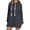 Grey, variant on Sweatshirt for Women Casual Hooded with Pocket Rope Drawstring Lined Side Slit Fall Winter Style Top Tops for Women Beige XXL