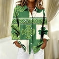 thumbnail image 2 of Chaqueta de Invierno de las Mujeres Color Sólido Corduroy Camisa Chaqueta, Top de Manga Larga Casual para el Clima Frío, 2 of 8