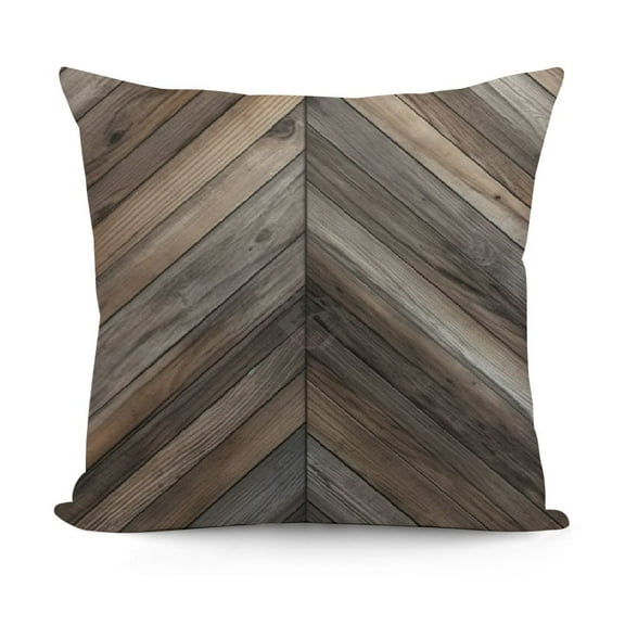 YINGXI Farmhouse Barn Wood Brown Beige Grey Caramel Decorative Pillow Covers Cozy Soft Throw Pillowcase Square Couch Cushion Cover for Home Decor Sofa Living Room Bed Car 12x12in