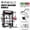 Smith Machine Power Rack-Black/Weight Bench-Black/Barbell-Black/340 LBS Weight Plates, variant on Mikolo Smith Machine Home Gym with FID Bench, All-in-One Power Rack with Smith Cage and Functional Trainer, Squat Rack with 2:1 Dual Pulley Cable System and Extended Forward Reach, Vertical Leg Press