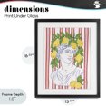 thumbnail image 4 of Stupell Industries Contemporary La Limona Sculpture Face Black Framed Print Under Glass, 13 x 16, by Radhika Modi, 4 of 8