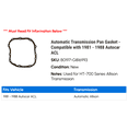 thumbnail image 2 of Automatic Transmission Pan Gasket - Compatible with 1981 - 1988 Autocar ACL 1982 1983 1984 1985 1986 1987, 2 of 2