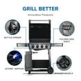 thumbnail image 4 of Napoleon Freestyle 425 4-Burner Propane Gas Grill in Graphite Grey, 4 of 11
