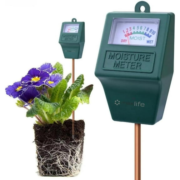 Max Life - Moisture Meter, Plant Soil Moisture Meter Indoor  Outdoor, Hygrometer Moisture Sensor Soil Test Kit Plant Water Meter for Garden, Farm, Lawn (No Battery Needed)