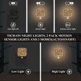 thumbnail image 3 of Yayeee LED Night Lights with Motion Detectors Auto Dusk to Dawn Light Sensors, 2 Pack, Green Christmas Holly, 3 of 7
