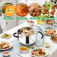 thumbnail image 6 of Vesteel 6 QT Stock Pot, Tri-Ply Bottom Stainless Steel Cooking Pot with Visible Lid, Induction Soup Pot Compatible with All Stoves, Stockpot for Stewing Simmering Boiling, Dishwasher Safe, 6 of 7