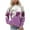 Purple#2, variant on cocolona Womens Crewneck Sweatshirts Fall Long Sleeve Pleated Gradient Color T-shirts Fashion Casual Loose Pullover Tops 2025