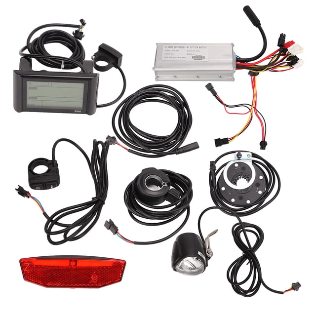 Un kit de controlador con medidor, motor de bicicleta eléctrica de 25 A Un controlador de actualización de bicicleta eléctrica Kit de controlador de motor de bicicleta eléctrica Funcionamiento suave