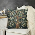 thumbnail image 2 of BANET Charlotte Home Furnishings Throw Pillow Covers Decorative Boho Pillow Covers for Couch Living Room Blue Tree Square Pillow Cases  Jacquard Woven for Cozy Bedroom Decor 12x12in, 2 of 5