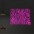 thumbnail image 2 of Handmadetneonsign Custom Read More Books Neon Light, Personalized Quote Name Neon Sign, Book Lovers, 2 of 5