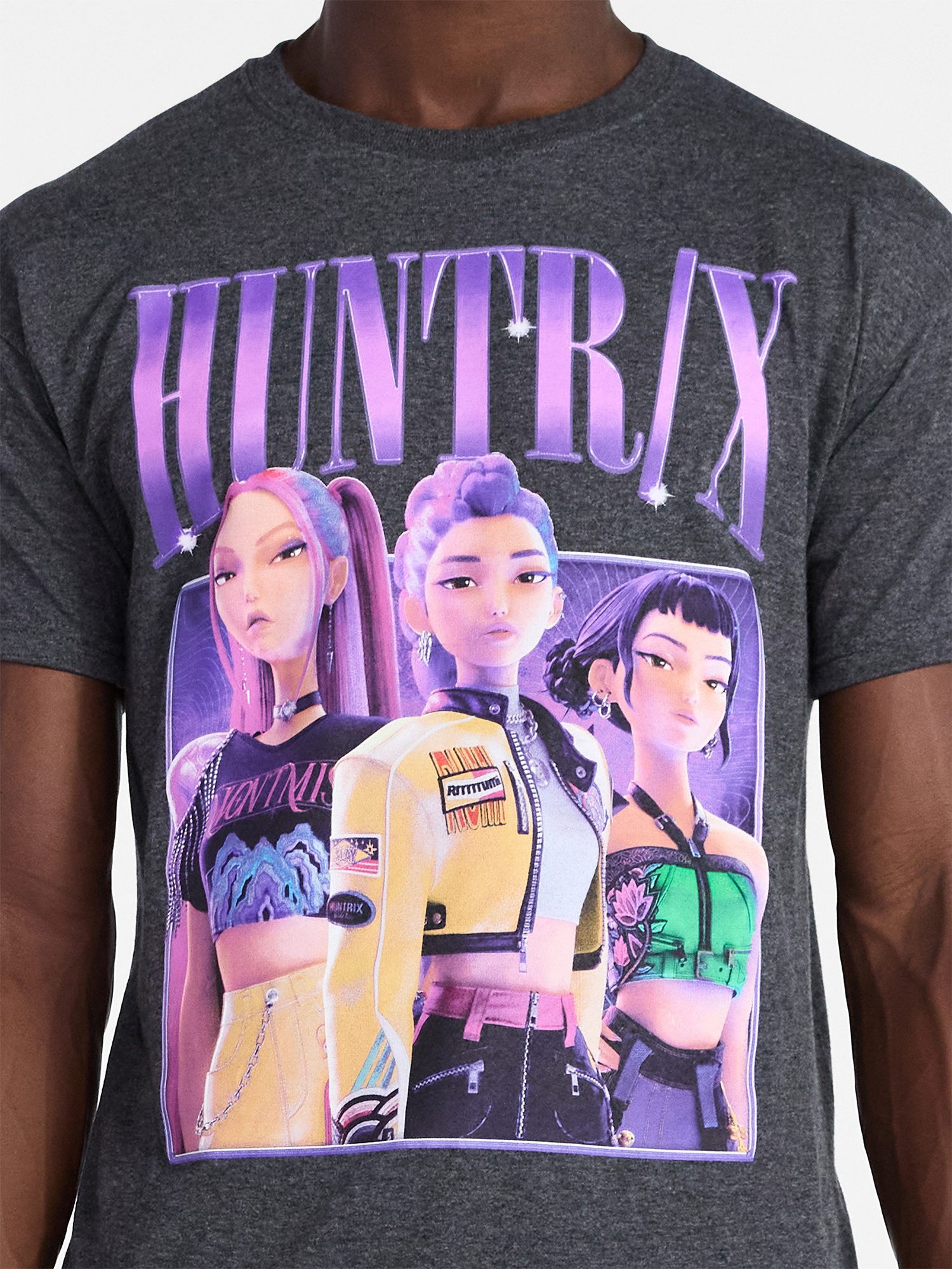 KPop Demon Hunters Men's and Big Men's Huntrix Graphic Tee, Sizes S-3XL