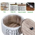 thumbnail image 3 of Coffee Filter Holder Wooden Coffee Filter Container, 3 of 5