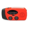thumbnail image 4 of [Nuevo Modelo 815164 814934 810279 792481] Radio Solar Portátil Multifuncional AM/FM/WB/NOAA Radio Meteorológica USB/generación Manivela/carga (rojo, 4 of 8