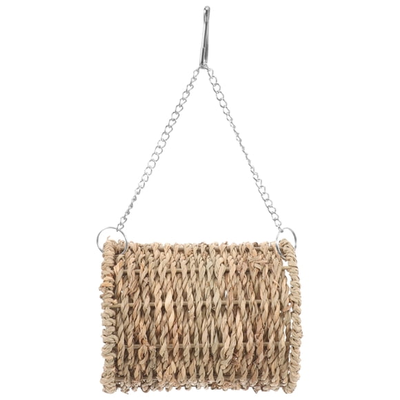 SWETRACE Colgante Para Mascotas De Paja Natural Color Para Jaula De Hámster