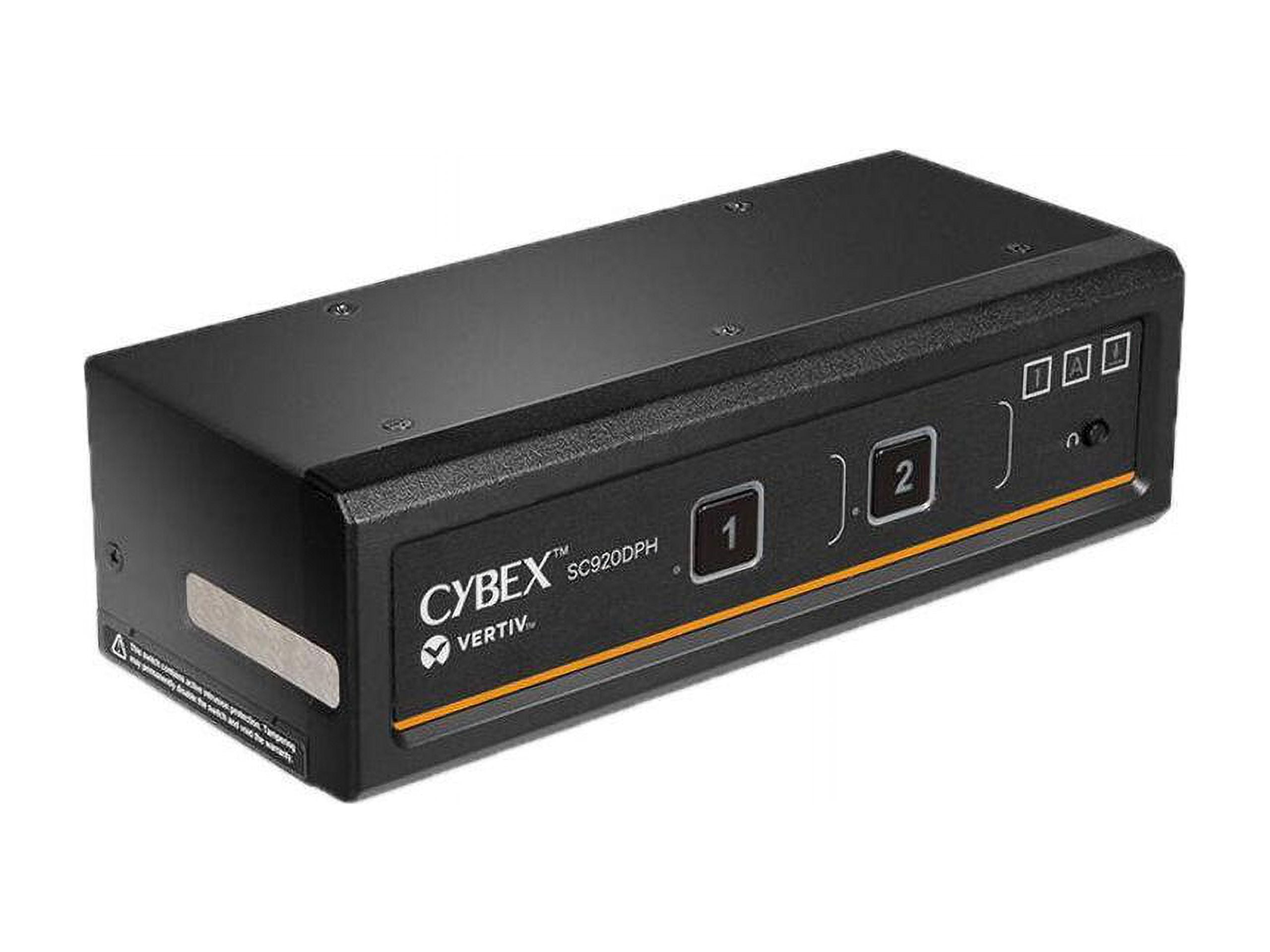 Vertiv Cybex SC900 Secure KVM | Dual Head | 2 Port Universal DisplayPort | NIAP version 4.0 Certified - Secure Desktop KVM Switches - SC920DPH-400
