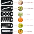 thumbnail image 3 of Mandolina de cocina multifunción 6 en 1 para cortar verduras, cortador de patatas, cortador de alimentos con recipiente de almacenamiento y pelador para cebollas, pepinos, zanahorias, frutas y queso, 3 of 7
